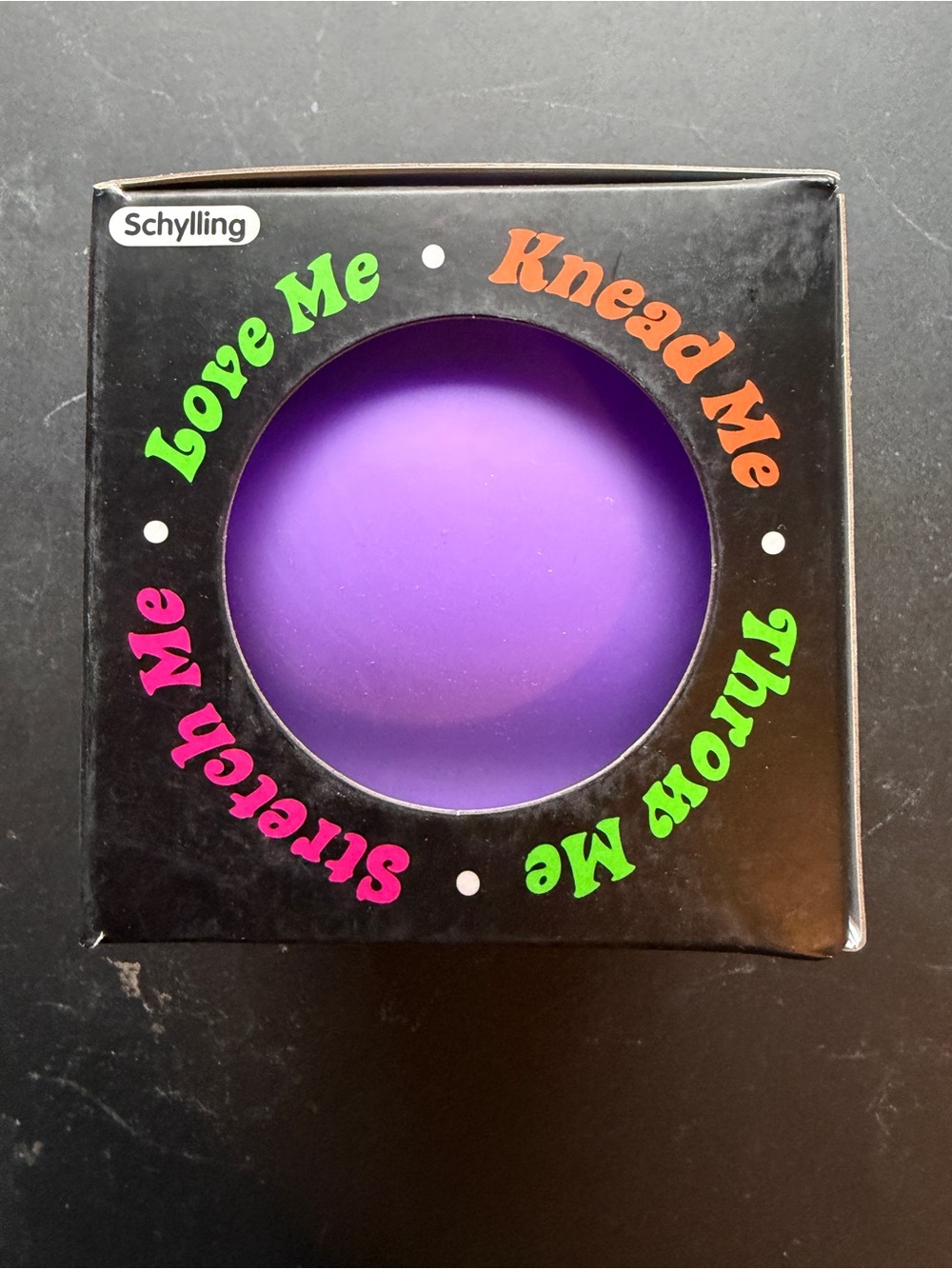 New NeeDoh Schylling Super Size Jumbo Groovy Glob Purple 4" Squishy Ball Squeeze